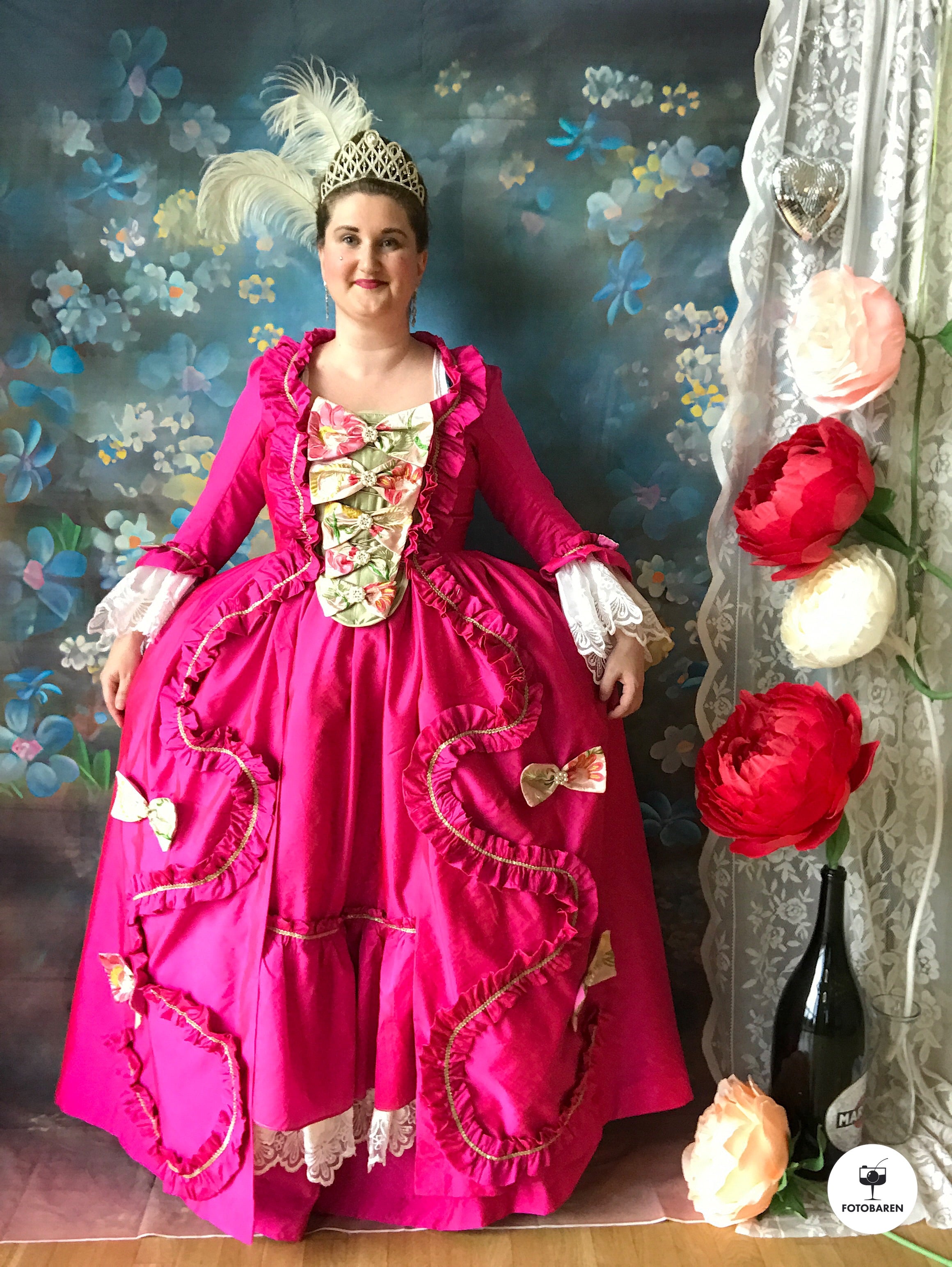 Rosa ballkjole, 1790, XL