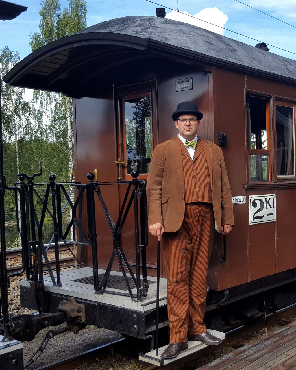 Stripet herredress, XXL