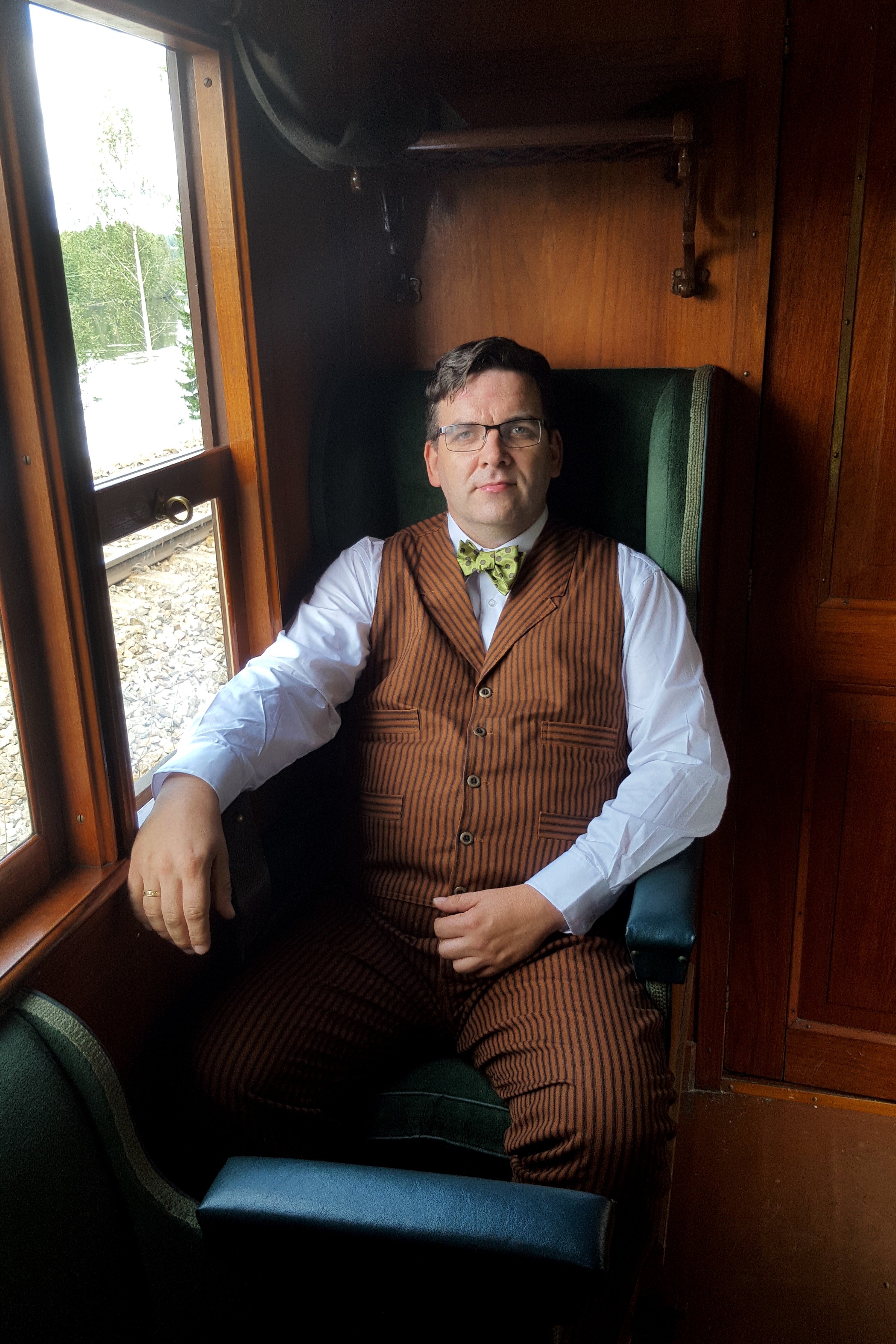 Stripet herredress, XXL