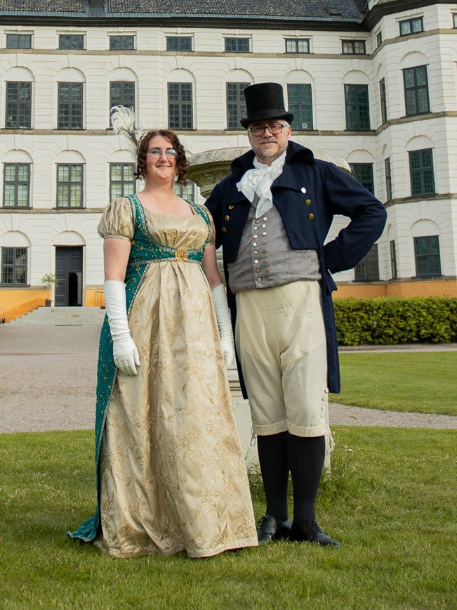 Regency ballkjole og overkjole, XL