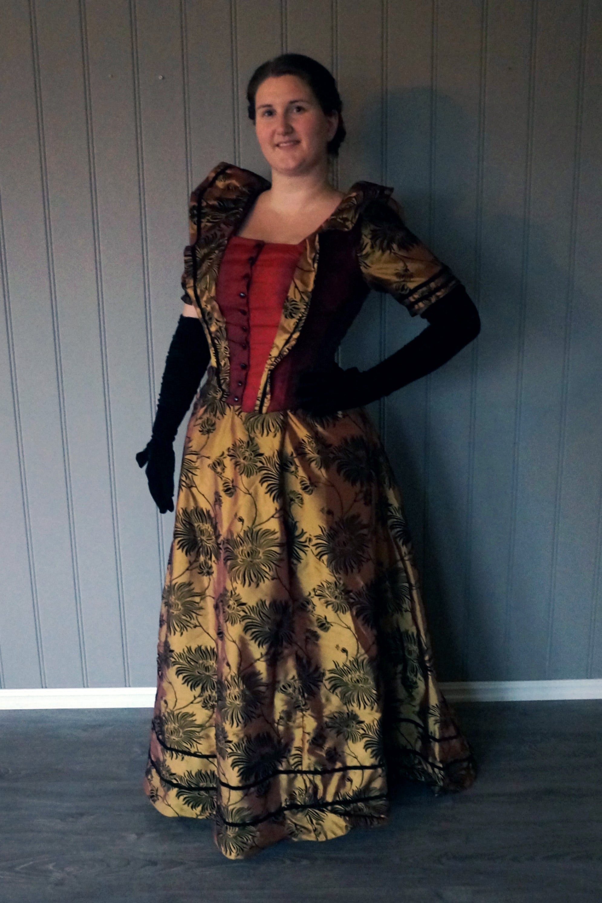 1890 aftenantrekk Bretelles, XL