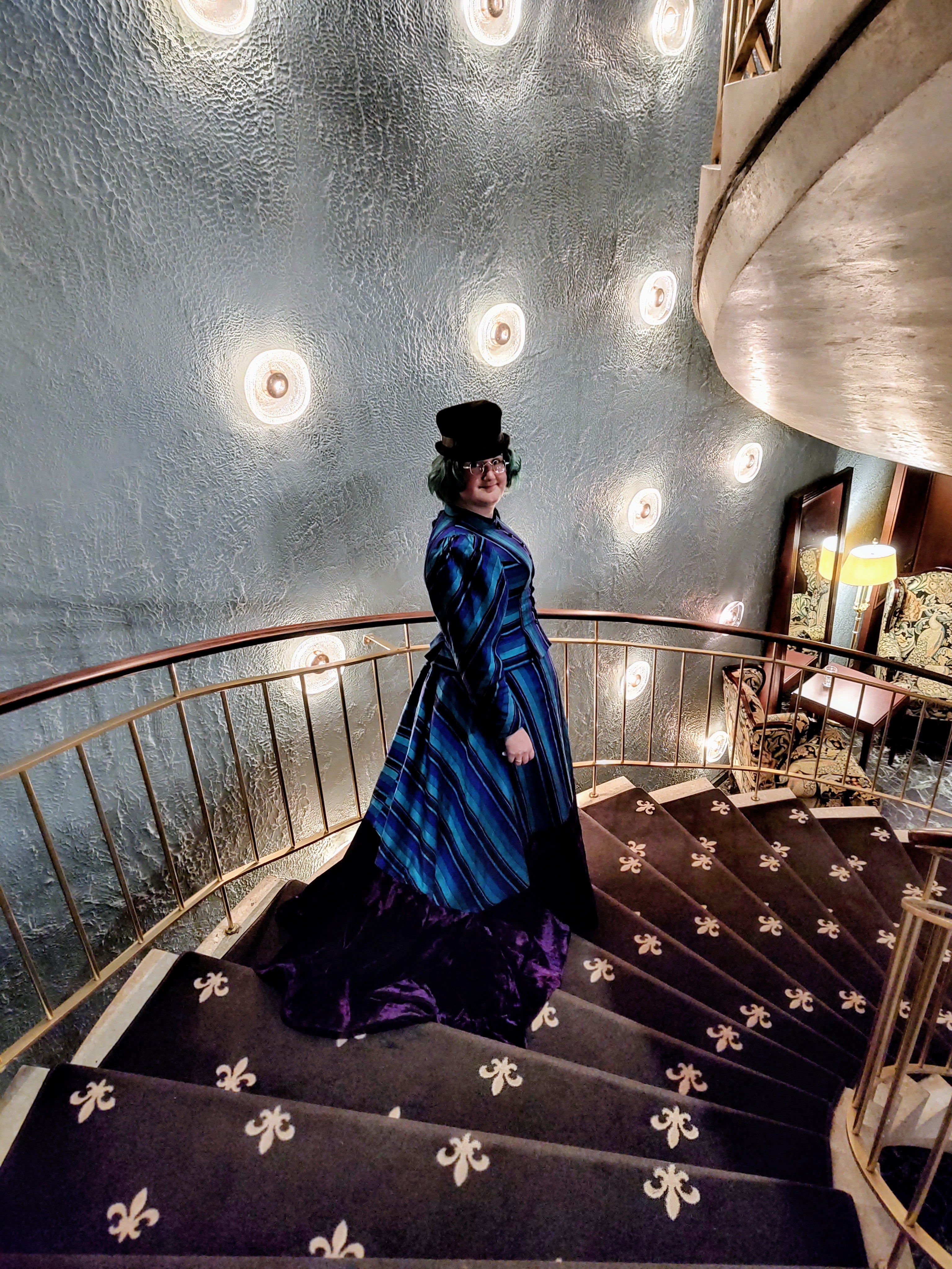 Dagantrekk i silke, 1900-inspirert, XL