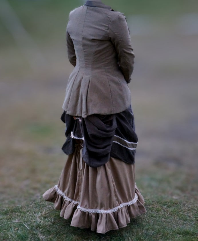 Steampunk 1870 bustle antrekk, M