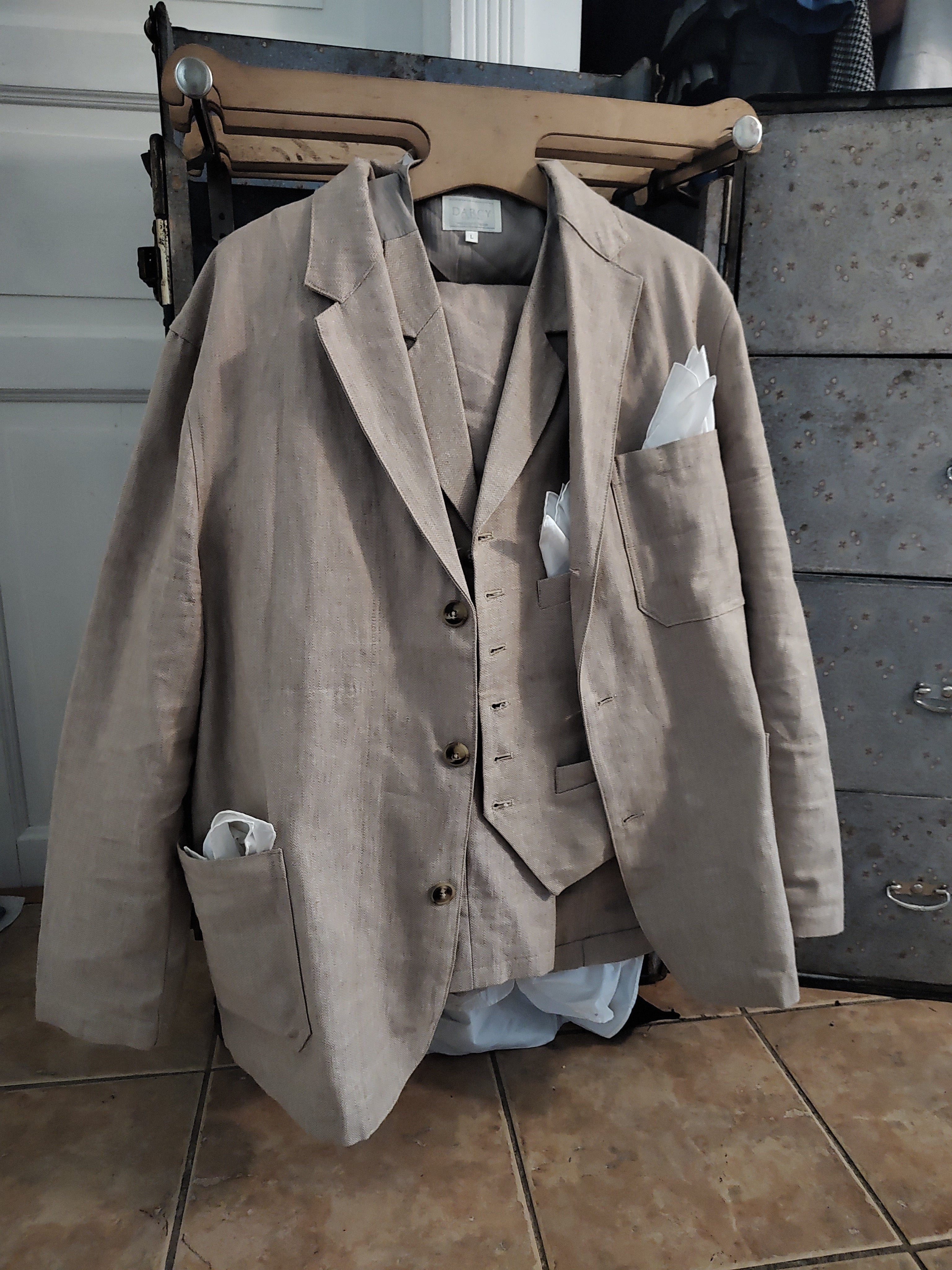 Edvardiansk lindress, herre, XL